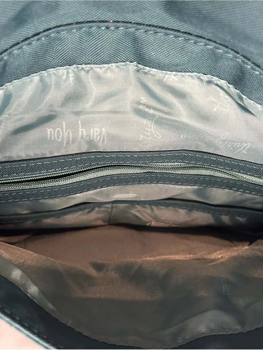 thirty-one Teal Quilted Circle-Pattern Backpack